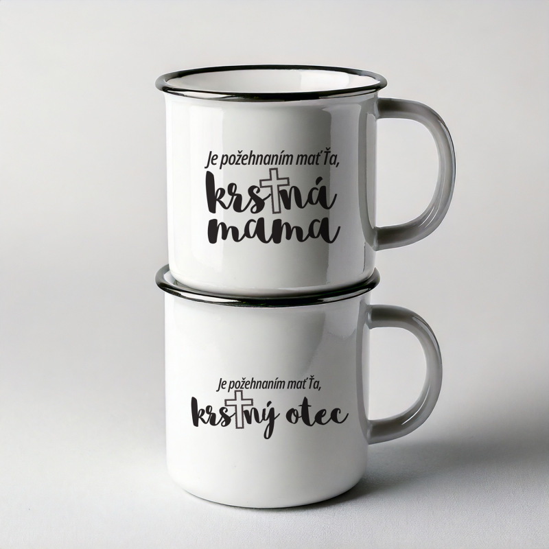 Set hrnčekov pre krstných rodičov (zvýhodnená cena)