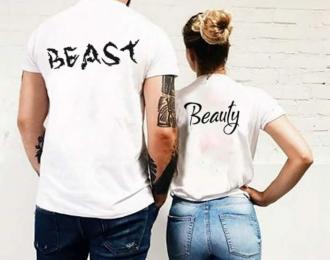 Beast a Beauty tričká pre pár