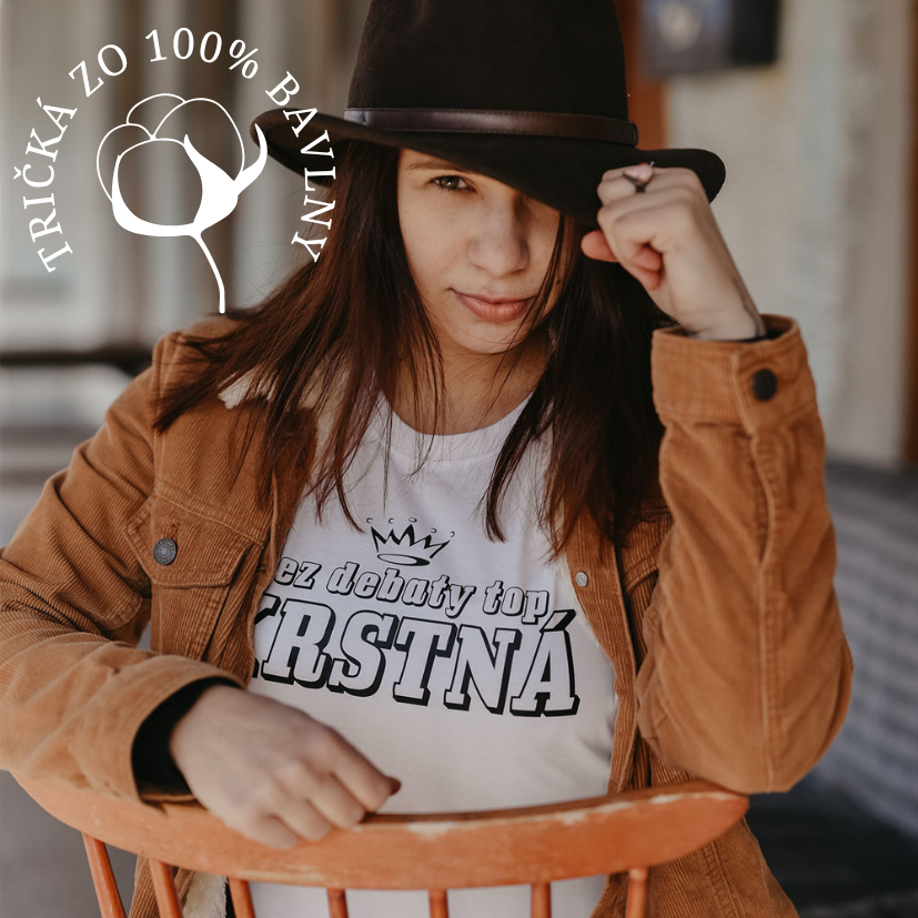 Naše tričká sú zo 100% bavlny